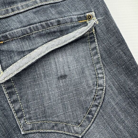 Daisy Fuentes Moda Jeans Women’s Sz 12 Bootcut Low Rise Denim Blue Y2K Style - Picture 11 of 12